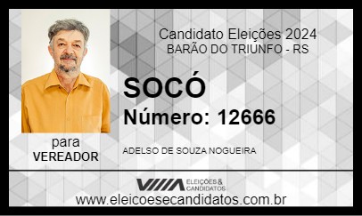 Candidato SOCÓ 2024 - BARÃO DO TRIUNFO - Eleições