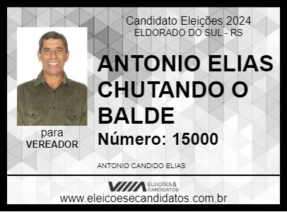 Candidato ANTONIO ELIAS 2024 - ELDORADO DO SUL - Eleições