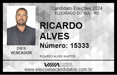 Candidato RICARDO ALVES 2024 - ELDORADO DO SUL - Eleições