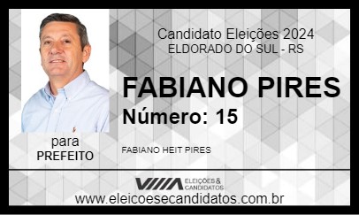 Candidato FABIANO PIRES 2024 - ELDORADO DO SUL - Eleições