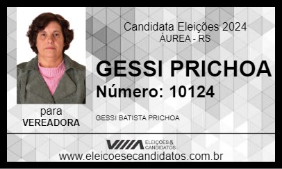 Candidato GESSI PRICHOA 2024 - ÁUREA - Eleições