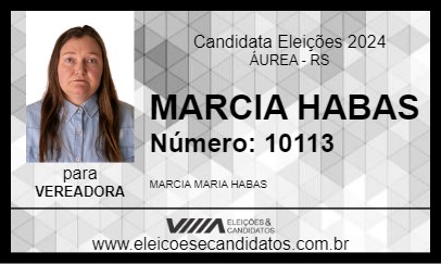 Candidato MARCIA HABAS 2024 - ÁUREA - Eleições