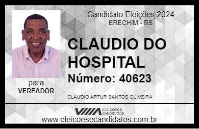 Candidato CLAUDIO DO HOSPITAL 2024 - ERECHIM - Eleições