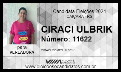 Candidato CIRACI ULBRIK 2024 - CAIÇARA - Eleições