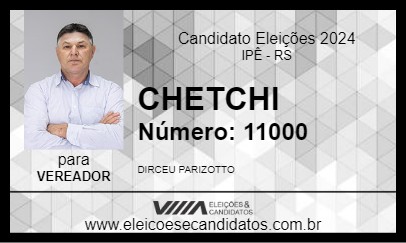 Candidato CHETCHI 2024 - IPÊ - Eleições