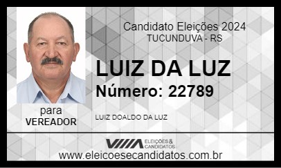 Candidato LUIZ DA LUZ 2024 - TUCUNDUVA - Eleições