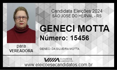 Candidato GENECI MOTTA 2024 - SÃO JOSÉ DO HERVAL - Eleições