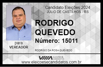 Candidato RODRIGO QUEVEDO 2024 - JÚLIO DE CASTILHOS - Eleições