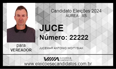 Candidato JUCE 2024 - ÁUREA - Eleições