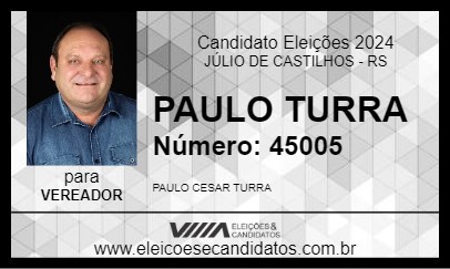 Candidato PAULO TURRA 2024 - JÚLIO DE CASTILHOS - Eleições