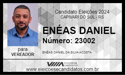 Candidato ENÉAS DANIEL 2024 - CAPIVARI DO SUL - Eleições