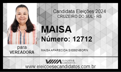 Candidato MAISA 2024 - CRUZEIRO DO SUL - Eleições