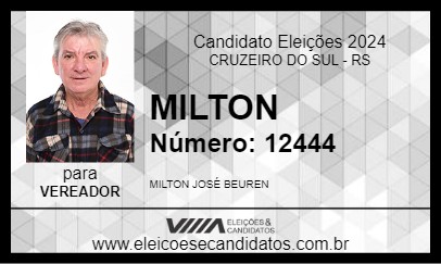 Candidato MILTINHO 2024 - CRUZEIRO DO SUL - Eleições