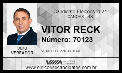 Candidato VITOR RECK 2024 - CANOAS - Eleições