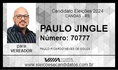 Candidato PAULO JINGLE 2024 - CANOAS - Eleições