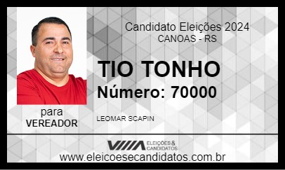 Candidato TIO TONHO 2024 - CANOAS - Eleições