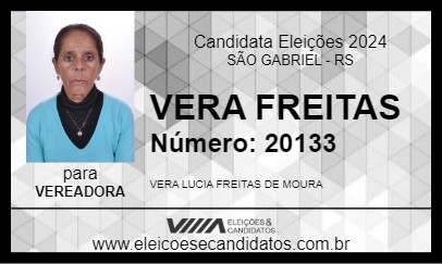 Candidato VERA FREITAS 2024 - SÃO GABRIEL - Eleições