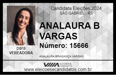 Candidato ANALAURA B VARGAS 2024 - SÃO GABRIEL - Eleições