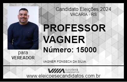 Candidato PROFESSOR VAGNER 2024 - VACARIA - Eleições