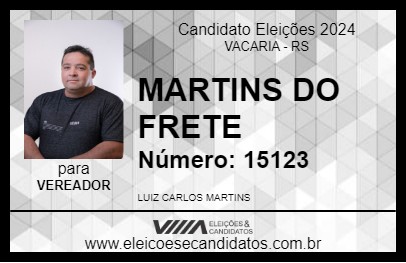 Candidato MARTINS DO FRETE 2024 - VACARIA - Eleições