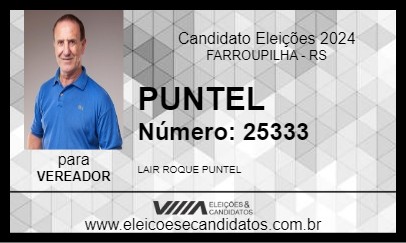 Candidato PUNTEL 2024 - FARROUPILHA - Eleições