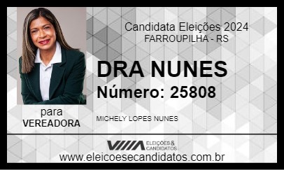 Candidato DRA NUNES 2024 - FARROUPILHA - Eleições