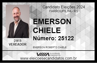 Candidato EMERSON CHIELE 2024 - FARROUPILHA - Eleições