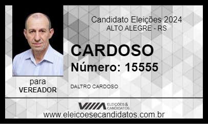 Candidato CARDOSO 2024 - ALTO ALEGRE - Eleições