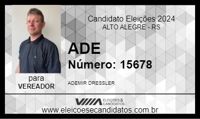 Candidato ADE 2024 - ALTO ALEGRE - Eleições