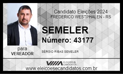 Candidato SEMELER 2024 - FREDERICO WESTPHALEN - Eleições