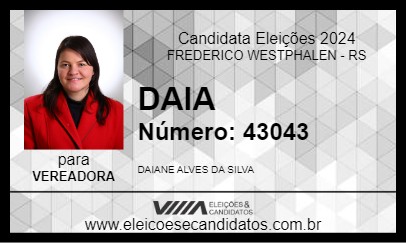 Candidato DAIA 2024 - FREDERICO WESTPHALEN - Eleições