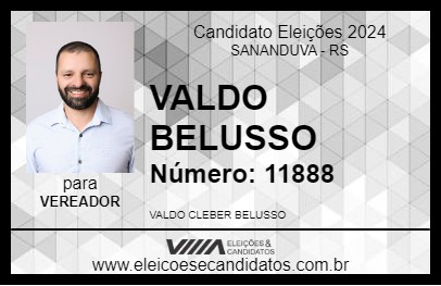 Candidato VALDO BELUSSO 2024 - SANANDUVA - Eleições