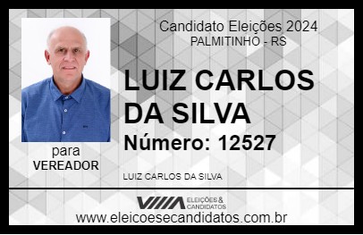 Candidato LUIZ CARLOS DA SILVA 2024 - PALMITINHO - Eleições