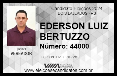 Candidato EDERSON LUIZ BERTUZZO 2024 - DOIS LAJEADOS - Eleições