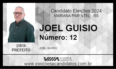 Candidato JOEL GHISIO 2024 - MARIANA PIMENTEL - Eleições