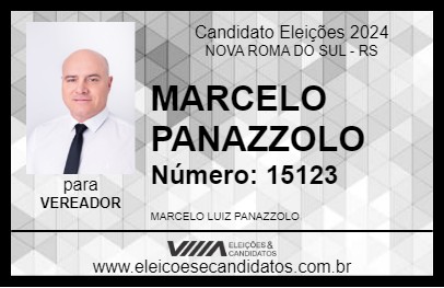 Candidato MARCELO PANAZZOLO 2024 - NOVA ROMA DO SUL - Eleições