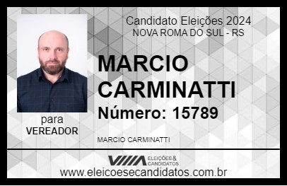 Candidato MARCIO CARMINATTI 2024 - NOVA ROMA DO SUL - Eleições