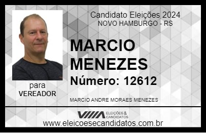 Candidato MARCIO MENEZES 2024 - NOVO HAMBURGO - Eleições