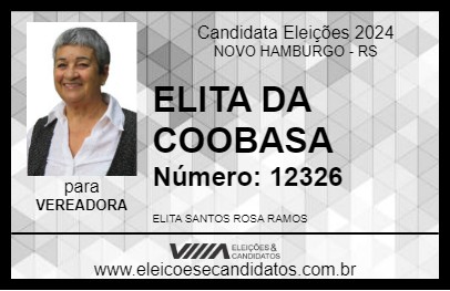 Candidato ELITA DA COOBASA 2024 - NOVO HAMBURGO - Eleições