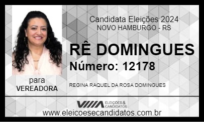 Candidato RÊ DOMINGUES 2024 - NOVO HAMBURGO - Eleições