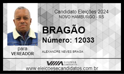 Candidato BRAGÃO 2024 - NOVO HAMBURGO - Eleições