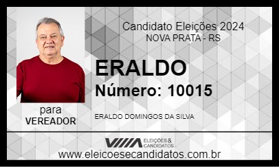 Candidato ERALDO 2024 - NOVA PRATA - Eleições