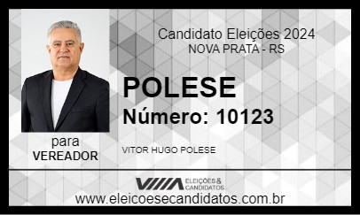 Candidato POLESE 2024 - NOVA PRATA - Eleições