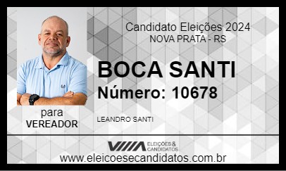 Candidato BOCA SANTI 2024 - NOVA PRATA - Eleições