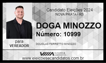 Candidato DOGA MINOZZO 2024 - NOVA PRATA - Eleições