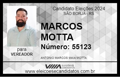 Candidato MARCOS MOTTA 2024 - SÃO BORJA - Eleições