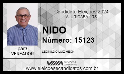 Candidato NIDO 2024 - AJURICABA - Eleições