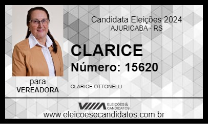 Candidato CLARICE 2024 - AJURICABA - Eleições