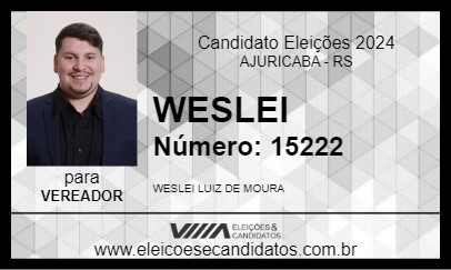 Candidato UESLEI 2024 - AJURICABA - Eleições