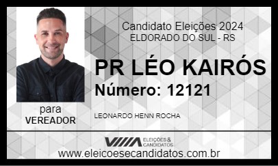 Candidato PR LÉO KAIRÓS  2024 - ELDORADO DO SUL - Eleições